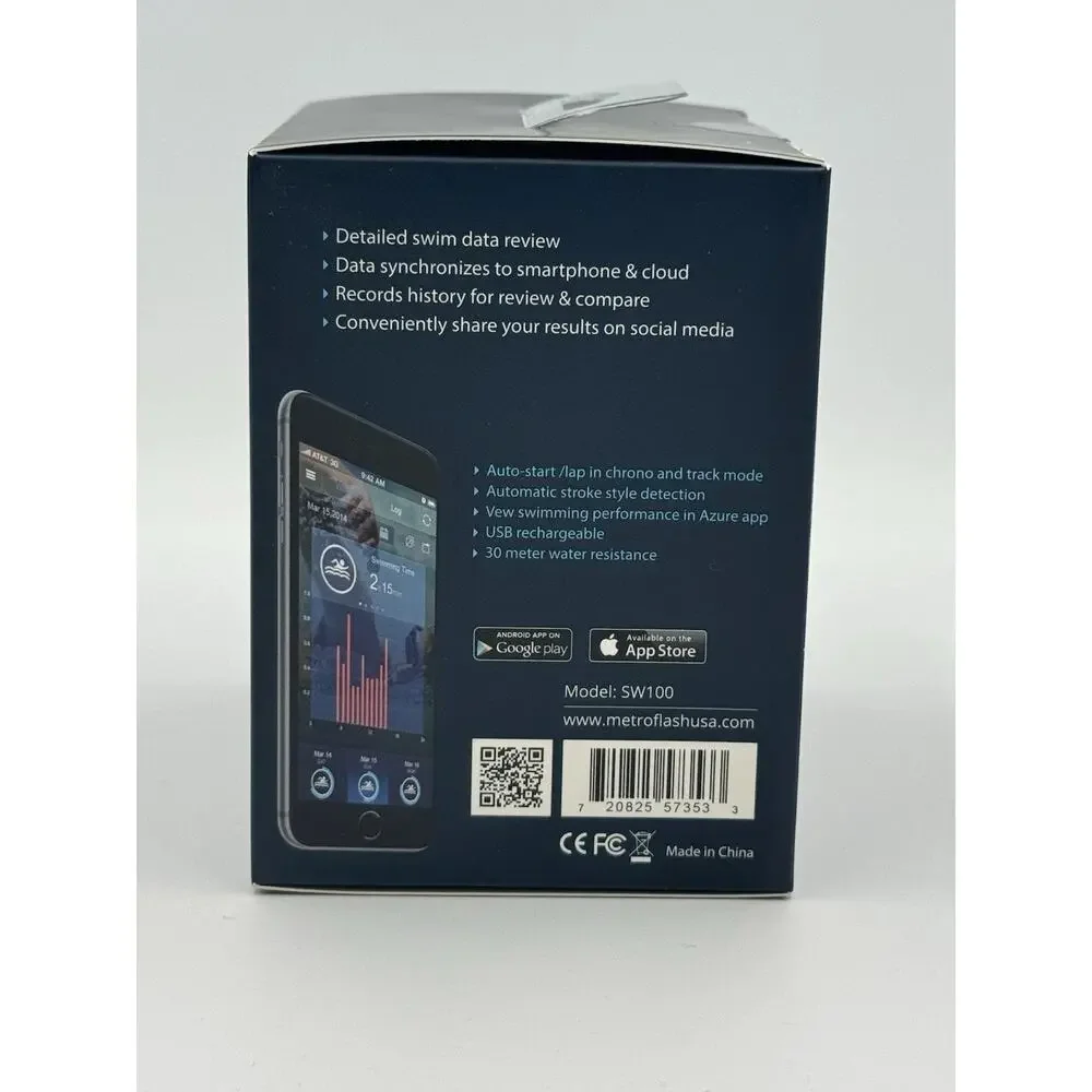MetroFlash Azure Smart Watch, For Swimmers, Lap Counter, Ect NEW IN BOX Sealed